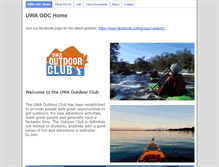 Tablet Screenshot of outdoorclub.com.au